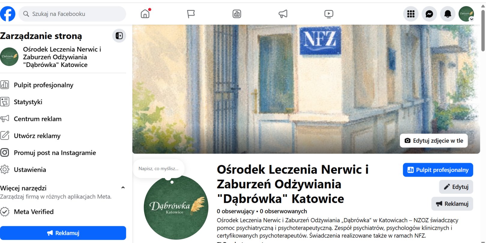 Nowy profil na Facebooku